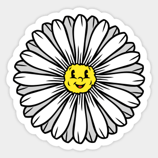 Daisy Flower Sticker